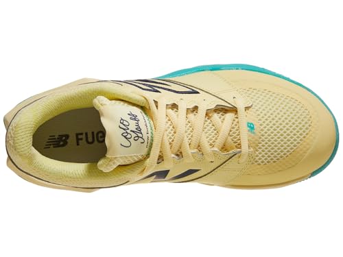 New Balance New Balance Women's FuelCell Delray V2 Tennis Shoe, Parchment/Nb Navy, 8 M