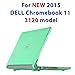 iPearl mCover Hard Shell Case for 11.6" Dell Chromebook 11 3120 series Laptop released after Feb. 2015 with 180-degree LCD hinge (NOT compatible with original Dell Chromebook 11 210-ACDU series)-Green