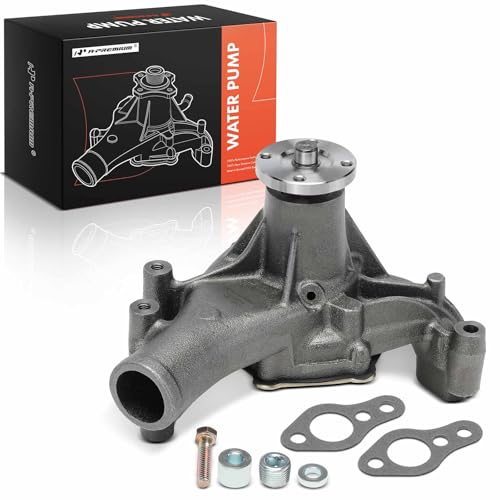 A-Premium Engine Water Pump with Gasket Compatible with Chevy, GMC, Avanti, Checker, Pontiac Car - Malibu, Blazer, Bel Air, Monte Carlo, Nova, C10, Jimmy, Sprint, Marathon, Acadian, Ventura