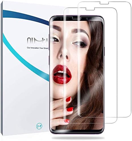 Screen Protector for Galaxy S8, 2-Pack QiMai Case Friendly Easy Install Screen Cover Film (Not Glass) [Upgraded Version]