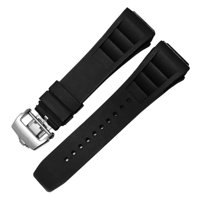 Correa de reloj de silicona de goma para la serie RICHARD MILLE RM011, accesorios de cinta de silicona, correa de reloj para hombre de 25-20mm
