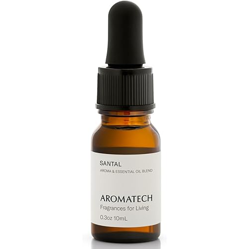 AromaTech Santal Aroma Essential Oil Blend: Luxury Hotel Inspired Aromatherapy with Amber, Vanilla, Cedar & Sandalwood for Ultrasonic Diffusers (0.33 Fl Oz (Pack of 1))