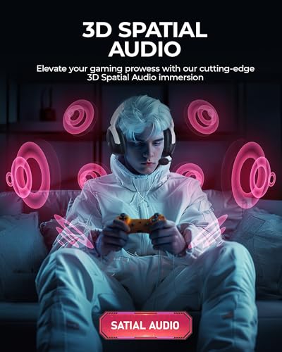 Kofire UG-09 Wireless Gaming Headset, 2.4Ghz Usb Gaming Headphones With Bluetooth 5.4, 53Mm 3D Stereo Sound thumb #5