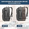 Fxcelets Travel Backpack, Extra Large Travel Backpack, TSA 18.4 inch Laptop Bag Flight Approved, Lightweight Business Luggage Bag, Gifts for Men Women, Black #1