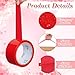 Ctosree 3 Rolls Valentine's Day Packaging Tape 50 Yard x 2 Inch Red Pink and Rose Red Decorative Printed Duct Wrapping Tape for Valentines DIY Crafts Scrapbooking Crafting Boxes Decorations