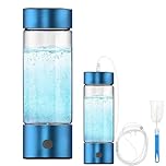 Botella de Agua de Hidrógeno Recargable Tipo-C, Generador de Agua Hidrogenada Portátil 460ml, Electrólisis Rápida en 3 Minutos, Ideal para Oficina, Viajes y Uso Diario