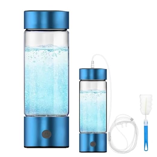 Bouteille d'eau à hydrogène, C-type de générateur de bouteille d'eau à hydrogène rechargeable, trois minutes d'électrolyse rapide, 460ml générateur d'eau à hydrogène portable