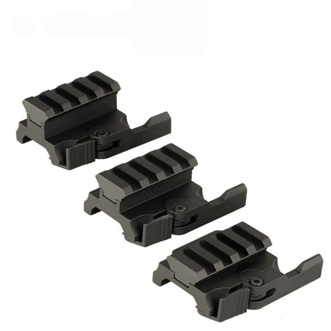QD Release Quick Riser Scope Mount Altura de Aumento del Adaptador de riel P/W Base de Abrazadera de riel