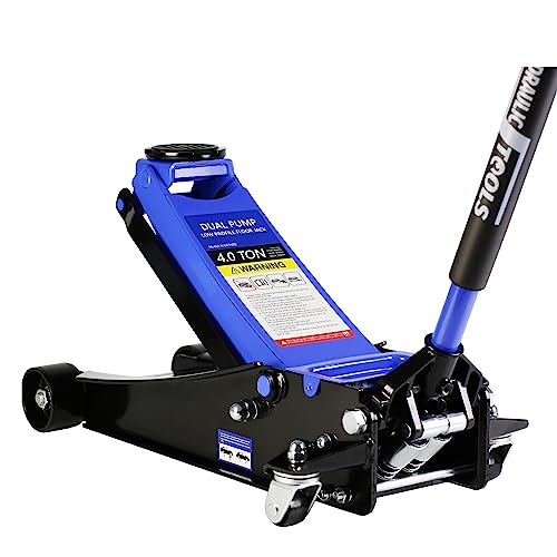 Steel Racing 4 Ton Floor Jack with Dual Pistons