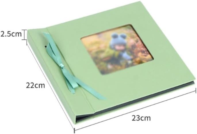 Page Loose Leaf Black Cardboard Album Postcard Storage Cover Hollow Memorial