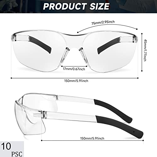 Salfboy Safety Glasses Ansi Z87.1 Scratch Resistant Glasses For Women Man Lab Goggles Uv Eye Protection #TOP1