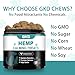 Hemp Calming Chews for Dogs, Dog Calming Treats Anxiety Relief 100% Golden Ratio of Natural Ingredients Treat, Aid with Separation, Barking, Stress Relief, Thunderstorms