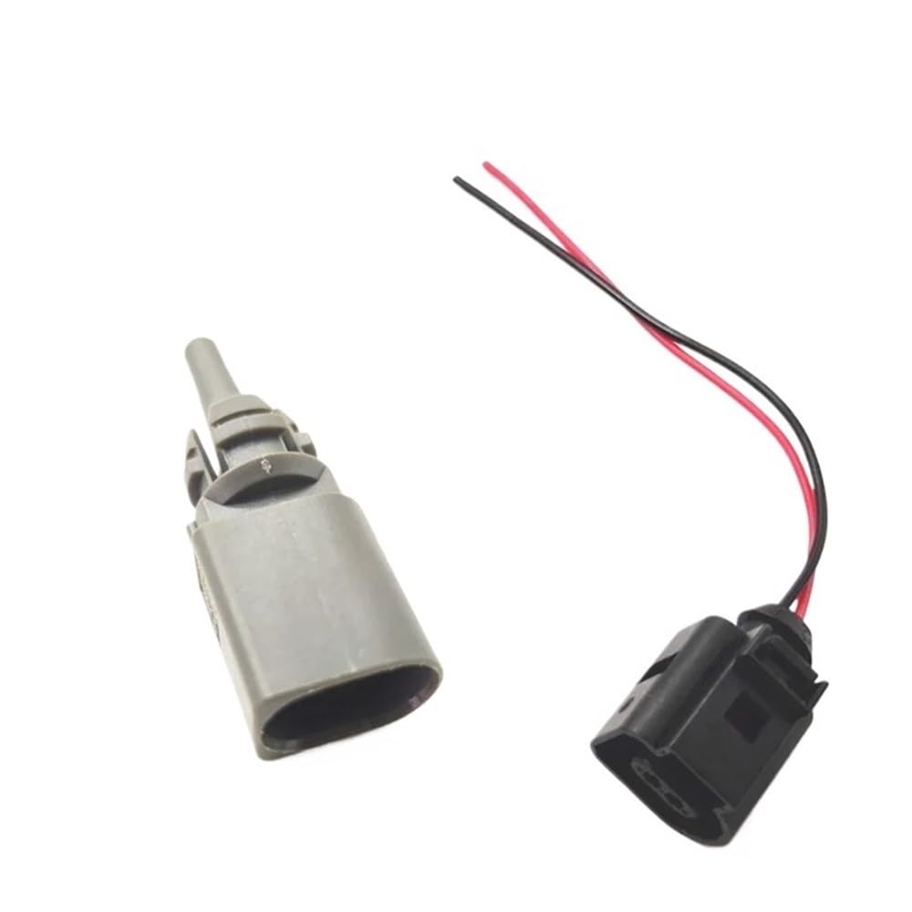 Outside Sensor 5QD820535 5KD820536A Compatible with A1 A3 A4 A5 A6 A7 A8 Q2 Q3 Q5 Q7 Q8 Car Exterior Air Conditioning Temperature Sensor(Connector)