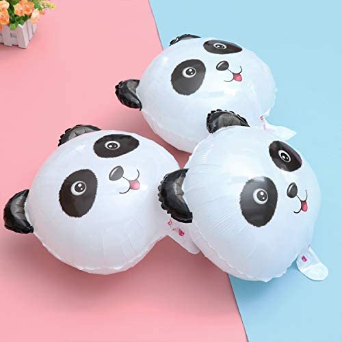 Stobok Cute Panda Balloon Aluminium Foil Balloon For Kids Birthday Baby Shower Party Decoration,Pack Of 10 #TOP4