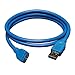 Tripp Lite U326-003 USB 3.0 Super Speed 5Gbps  (A Male to Micro B Male) Device Cable (3 Feet, Blue)