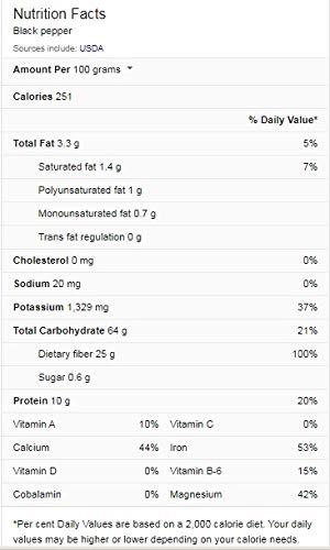 Image of Miltop Natural Premium Black Pepper Whole (Kali Mirch), 250g