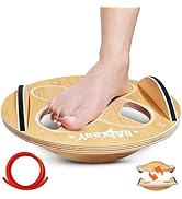 Yes4All Upgraded Foot Toes Balance Board for Adults - Wobble Board Trainer for Restoration, Balan...