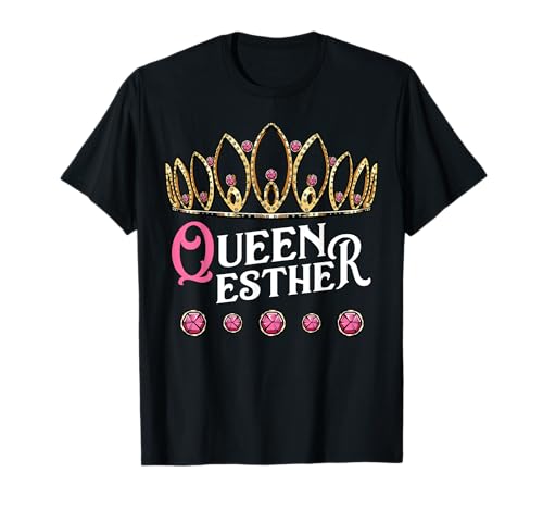 Queen Esther Jewish Purim Costume Humorous Holiday Carnival T-Shirt Small