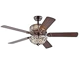 Gracewood Hollow Inada 52-inch Rustic Bronze Ceiling Fan