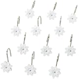 Blue Floral Bath Collection - Set of 12 Shower Hooks