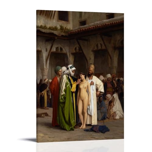 Impression sur toile The Slave Market Gérôme décoration murale 60x90