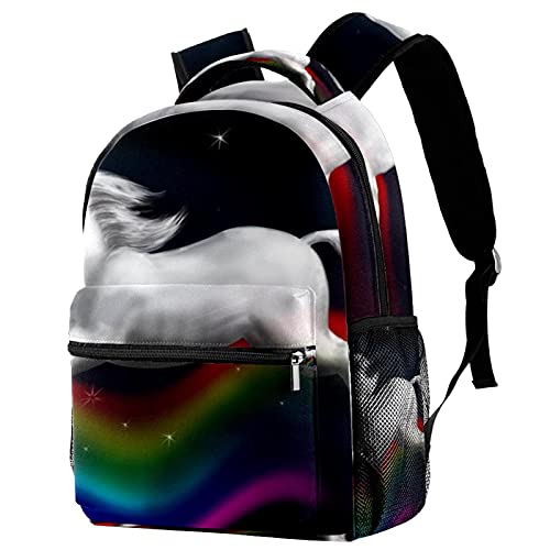 Sac à dos licorne pour enfants avec poche avant et bretelles rembourrées