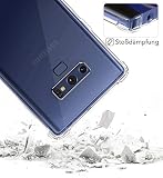 AVANA Etui ochronne do Samsung Galaxy Note 9, przezroczyste etui, TPU, bumper, ochrona krawędzi, przezroczyste