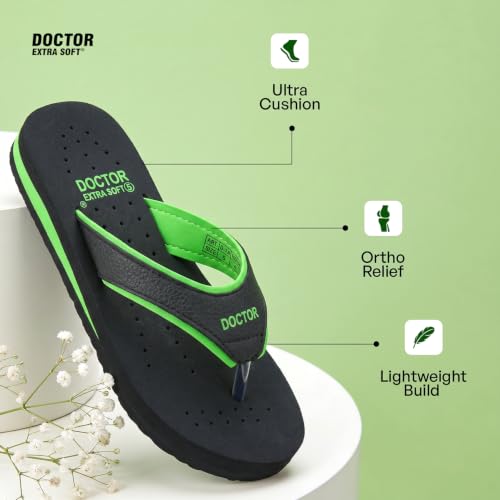 Image of DOCTOR EXTRA SOFT Care Diabetic Orthopedic Pregnancy Flat Super Comfort Dr Flipflops and House Slippers For Women's and Girl's