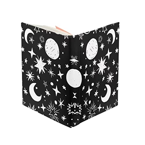 Pzz Beach Book Sleeve Moon And Star Book Protector Book Cover Suitable For Most Book 9×11 Inch Stretchable Reusable Book Covers For Classroom Textbook Protection #TOP4
