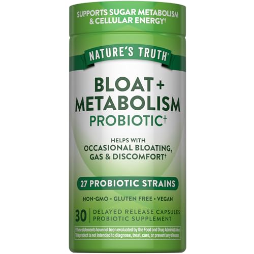 Nature's Truth Bloat & Metabolism Pills | 27 Probiotic Strains