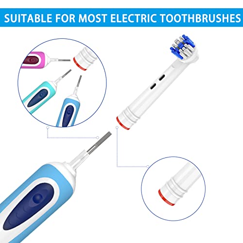 Thisong Ultra Flexisoft Electric Toothbrush Replacement Heads Compatible With Oral B Electric Toothbrush Extra Soft Bristles Brush Heads Precision Cleaning 12 Pack #TOP4