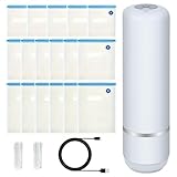 Sellador de bolsas portátil – Máquina de ahorro de alimentos, mini sellador al vacío, 15 unidades reutilizables y compactas, herramienta de conservación | hombres, mujeres, estudiantes, perfecto para