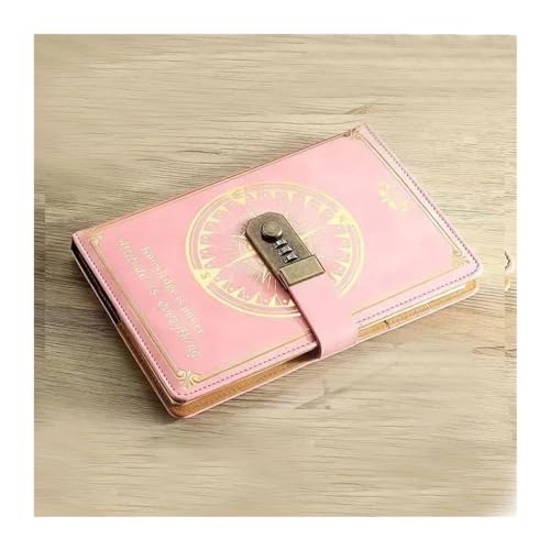 Quarta immagine Diario con Serratura A5 200 Pagine Notebook Retro Password Libro con Blocco Diario Legante Addensato Creativo Mano Ledger Studente 2023 Blocco Note di Cancelleria ( Color : Pessimistic , Size : A5 )