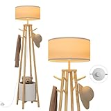 【MULTIFONCTIONNALITÉ INNOVANTE​​ 】: Ce lampadaire combine éclairage LED et porte-manteau intégré avec 8 cintres solides, permettant de suspendre vêtements, chapeaux ou sacs en un seul geste. Idéal pour l'entrée, le salon ou la chambre, il permet un gain de place par rapport à l'achat séparé d'une lampe et d'un portemanteau, tout en alliant praticité et esthétique