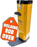 Ridge Products 11 Lb Portable Welding Rod Oven | 110V - 300 Watt - Max Temp 300°F - 18 Inch Rods Fit - Lid Locks Shut - Holds 11 Pounds | Best Used For Low Hydrogen and Stainless Welding Rods.