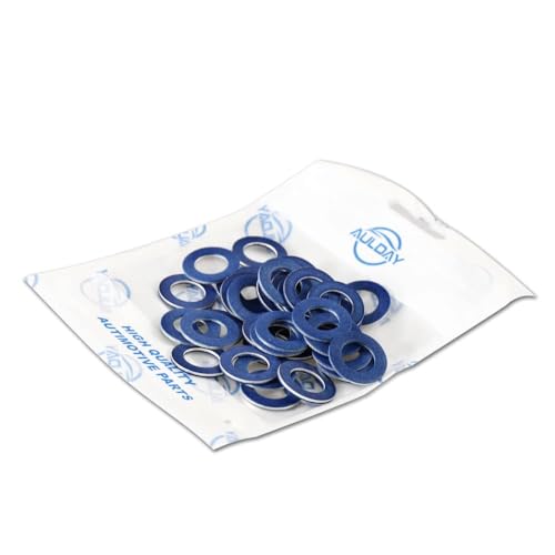 500PCS Oil Drain Plug Gaskets Replacement for Toyota Lexus Scion Crush Washer Seals Replaces# 9043012031 Aluminum