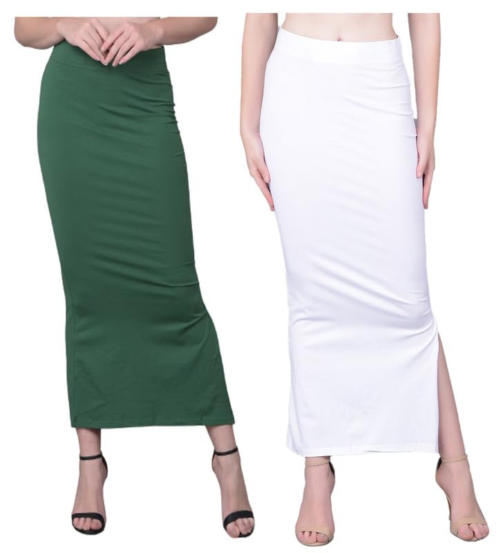 Image of Comfort Lady Women Cotton Blend Saree Shapewear /Saree Shapers Underskirt /Saree Petticoat