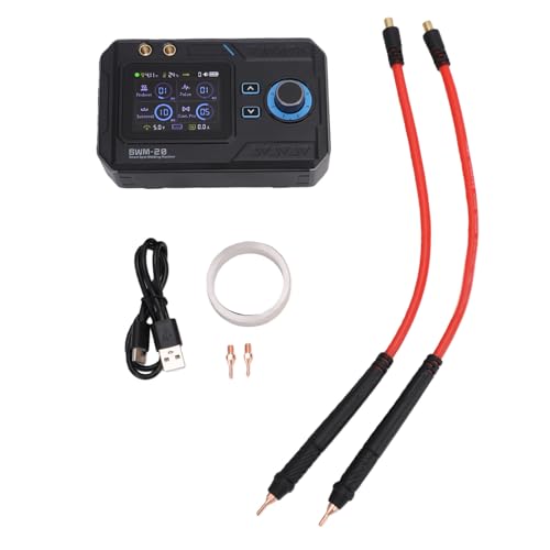 Image of Fafeicy Battery Spot Welder 1200A High Current Dual Pulse Portable Spot Welding Machine for Ni Iron Stainless Steel Sheet 0.1-0.25mm