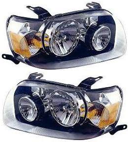 Evan Fischer Driver and Passenger Side Headlight for Ford Escape 2005-2007 Halogen With bulbs Replaces # 7L8Z13008A, 7L8Z13008D