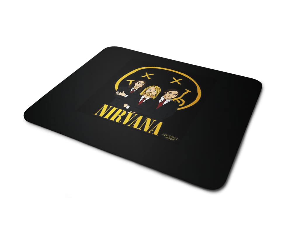 Lightning Hammerz Nirvana Band Printed Gaming Mouse Pad for Gamer |Kurt Cobain,Dave Grohl,Pat Smear Printed Mouse Pad | Anti Skid Technology Mouse Pad for Laptops and Computers