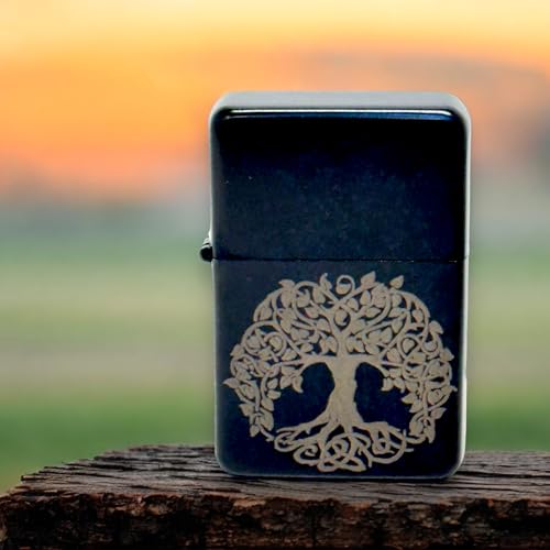 Encendedor Black Lighter estilo Celtic Tree of Life miniatura 2