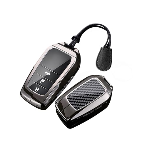 Coque de clé carbone Toyota pour boîtier 2 à 6 boutons Camry XSE et Crown