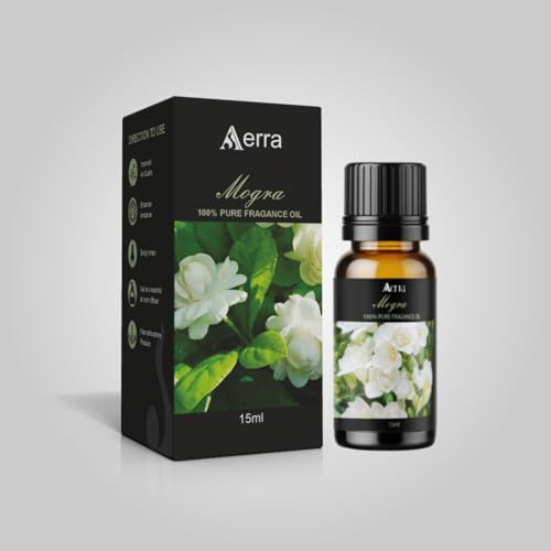 Image of Aerra Rose, Mogra, Sandalwood & Jasmine Fragrance Oil Combo, 4x15ml, Puja, Wedding, Diffuser, Candle Making, Festive Gift