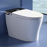 DeerValley Smart Toilet, Customizable Spa Wash, 1000g MaP Auto Flush, Pump Assisted, Foam Shield, Heated Seat, Instant Warm Water, Dryer, Deodorization, ADA Comfort Height for Modern Bathroom Upgrade