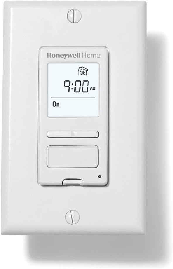 Replacement for Honeywell HVC0001 Digital Bath Fan Controller in White