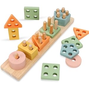 Montessori Toys for Boy Girl,Learning Educational Toys for Toddler Gifts,Wooden Shape Sorter Toys —Christmas Easter Birthday Gift