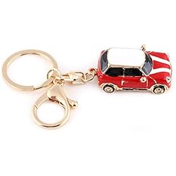 Hztyyier Llavero Deportivo clásico 3D para Coche Regalos coche deportivo coche clásico Llaveros conmemorativos(Rojo)