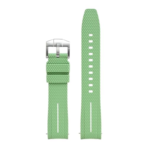 Bracelet montre caoutchouc 20mm incurvé résoud le jeu de l'entrecorne