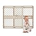 North States 42" Wide Supergate Ergo Baby Gate: Easy-fit and Adjustable. Pressure or Hardware Mount (mounts Included). Fits 26"-42" Wide (26" Tall, Sand)