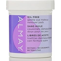 Almay Eye Makeup Remover Pads, Oil Free, Pack Of 2(80 pads each)